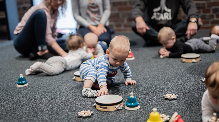 children playing in the NOSPR workshop room