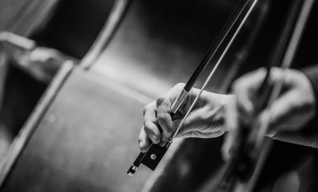 a musician's hand